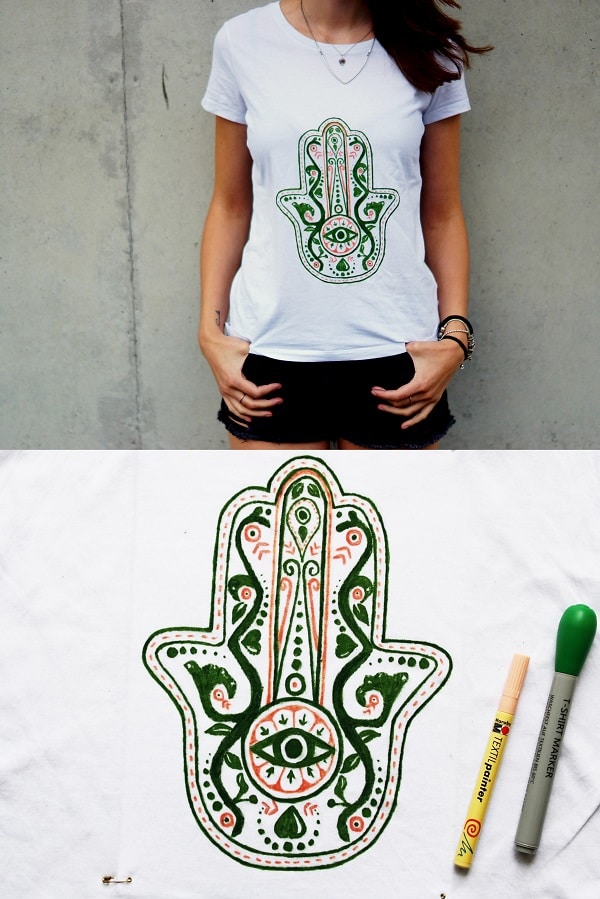 DIY Hamsa-Shirt