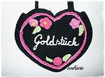 Gehäkelte Lebkuchenherz-Tasche für’s Dirndl