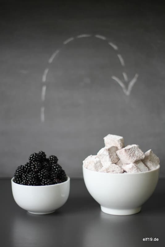 Spätsommer Sweet Treat: Blackberry Marshmallows