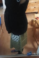 Midi Rock für Maxi-Bauch plus Herbstschal
