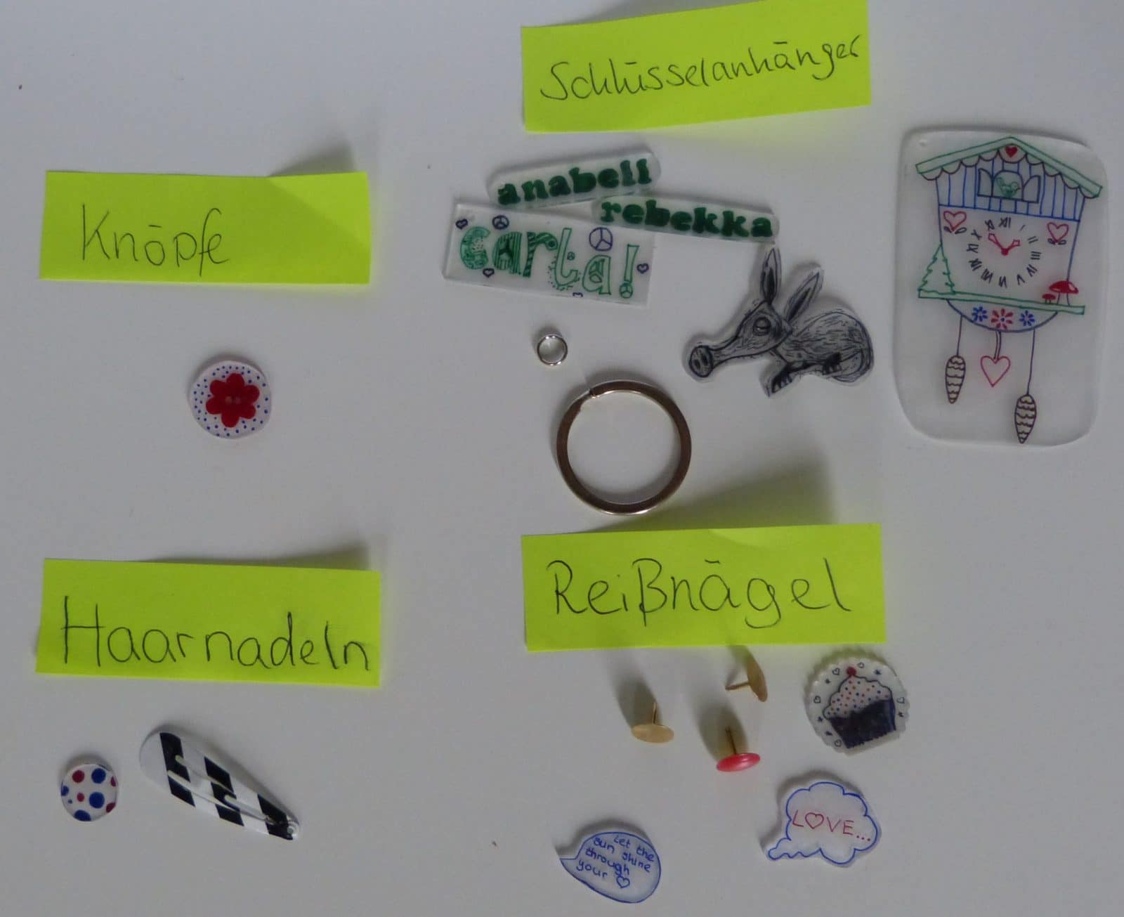 4 süße Ideen mit Schrumpffolie