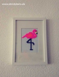 Bügelperlen Bild: Flamingo