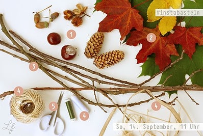 Insta-Basteln im September - es wird herbstlich