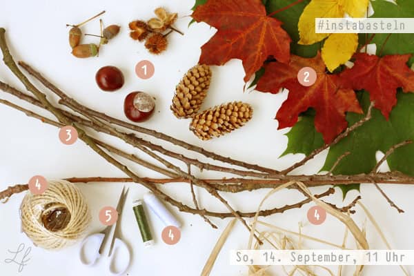 Insta-Basteln im September – es wird herbstlich