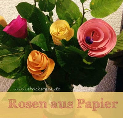 Strauß aus Papierrosen