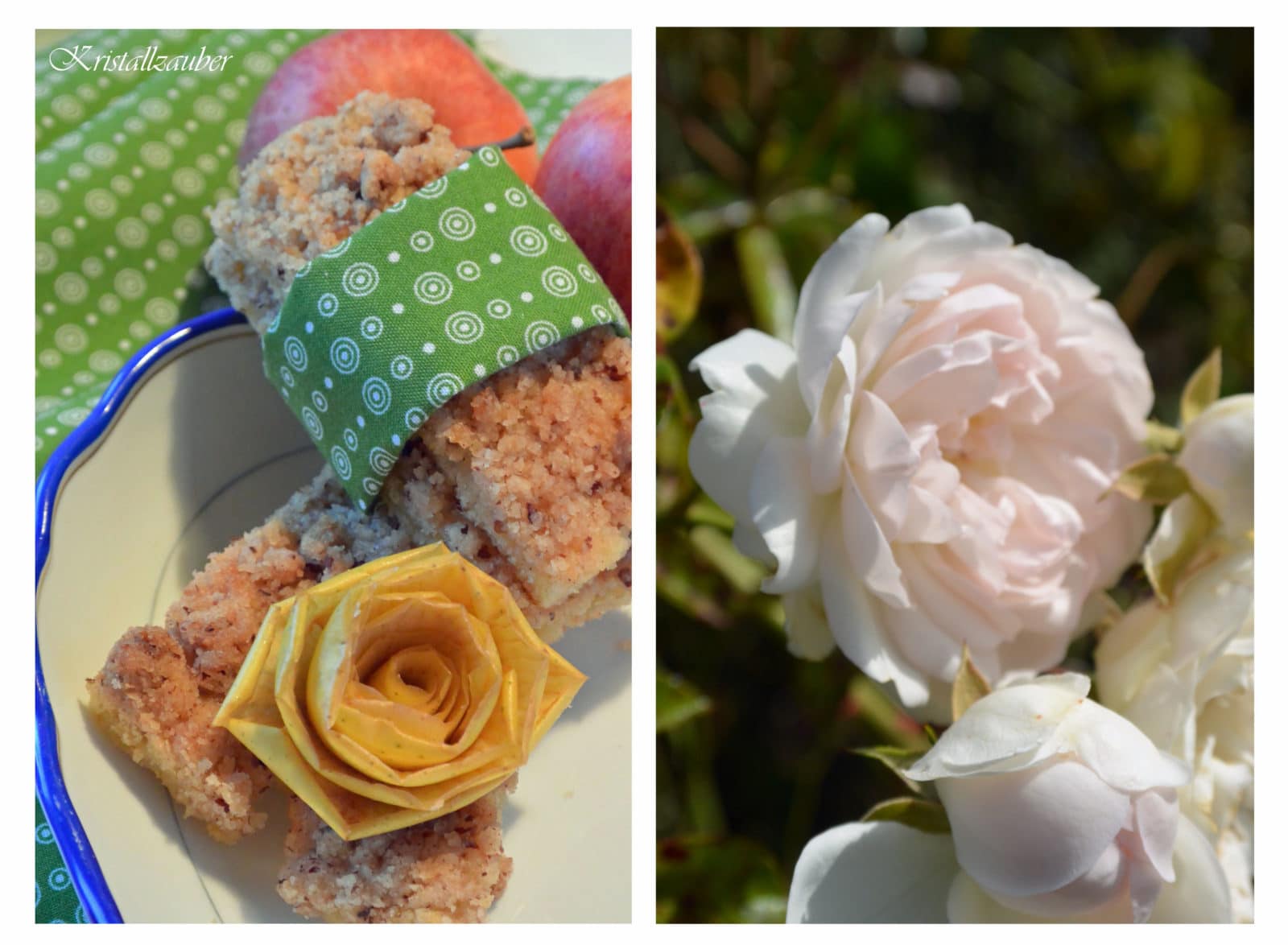 Leckere Apfelstreusel- Riegel zum Frühstück