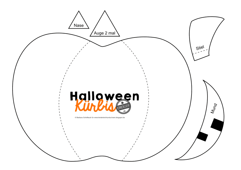 „Strahlender“ Halloween Kürbis
