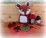 Häkelfuchs als neue Herbstdekoration