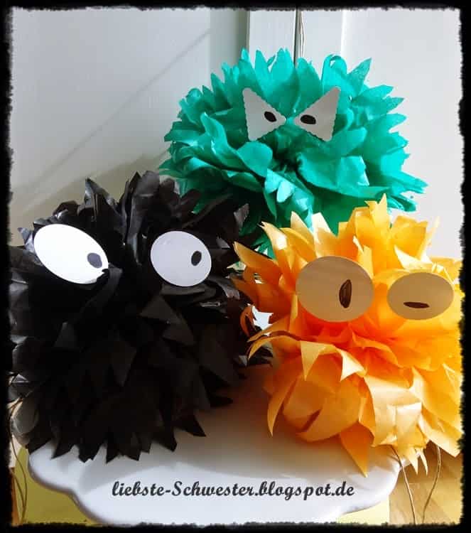 Halloween Pompon DIY