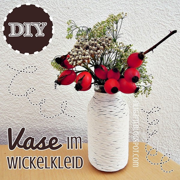 DIY: Vase im Wickelkleid