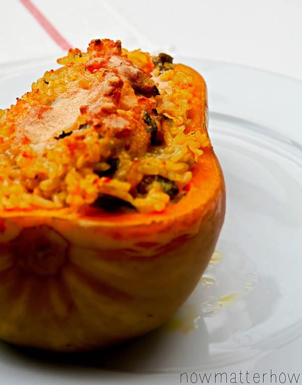 freitagsfutter #4 | gefüllter Butternut-Kürbis mit Risotto
