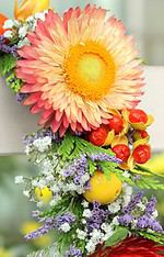 Herbstkranz aus Trockenblumen