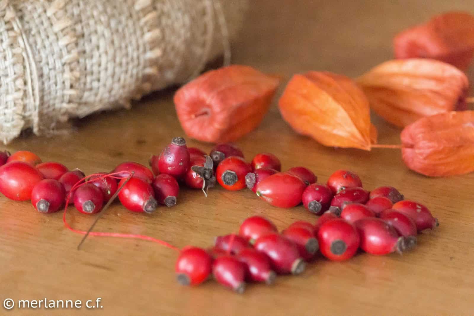 Farbenfroher Herbstkranz