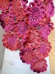 Japanischer Blütenschal – Japanese Flower Scarf – Häkelanleitung
