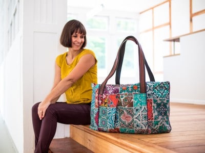 Sechseckige Reisetasche