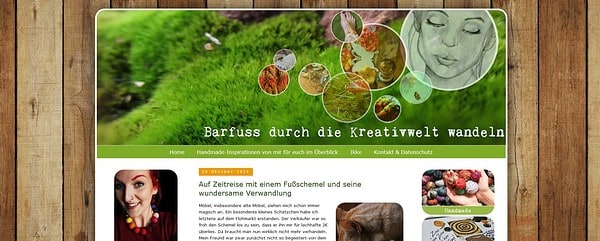 Moosteppich - Barfuß durch die Kreativwelt wandeln