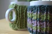 Gestrickte Tassenwärmer