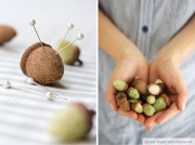 Going Nuts: Eicheln aus Stoff und Filz