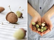 Going Nuts: Eicheln aus Stoff und Filz