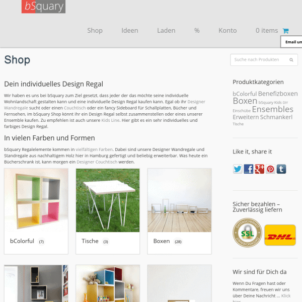 bSquary – Designregale und Designmöbel aus Hamburg