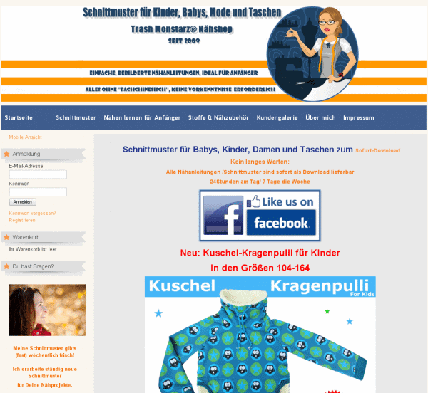 Schnittmuster für Babys, Kinder, Damen und Taschen – Trash Monstarz® Nähshop