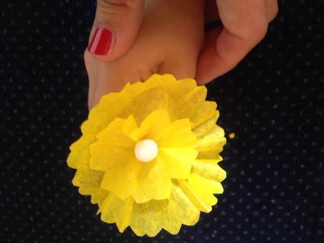Seidenpapierblumen
