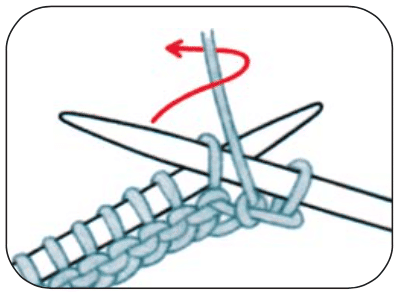 Basic Stricken: Linke Maschen