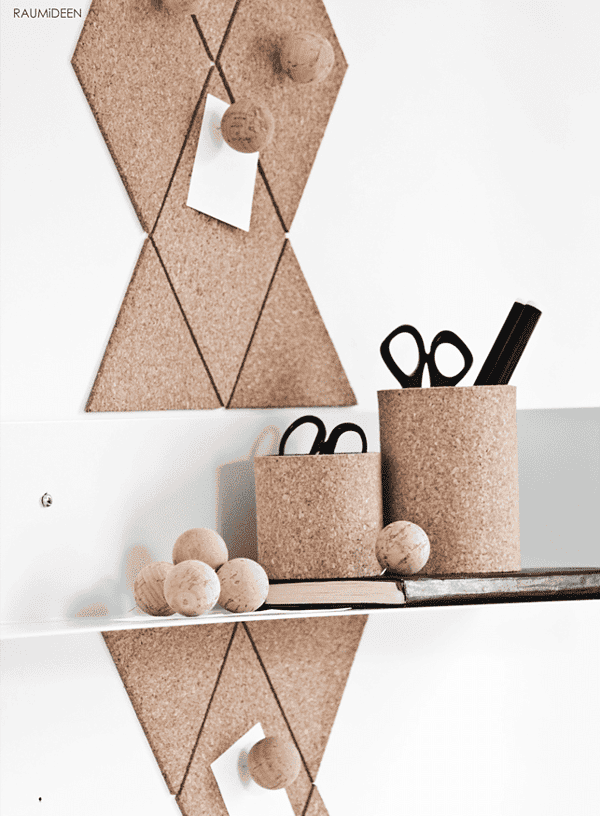 Pinnwand Pinnnadeln Und Becher Aus Kork Detaillierte Anleitung Handmade Kultur