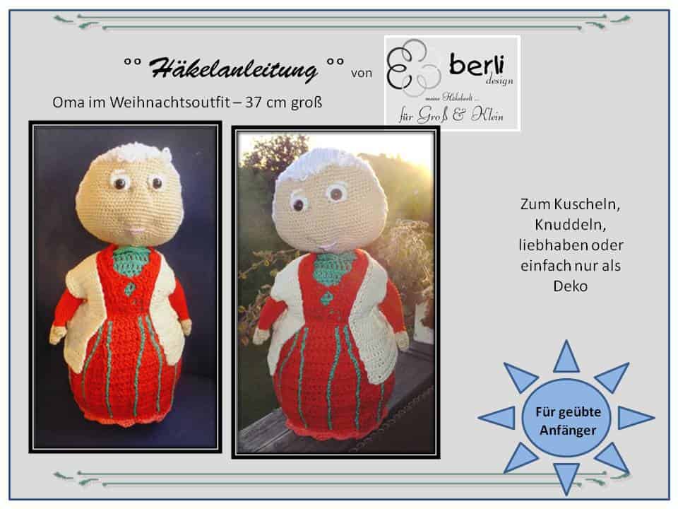 Oma im Weihnachtsgewand