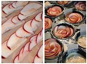 Super leckere Apfel-Tartelettes in Rosen Form