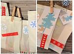 Adventskalender mit Tüten, Klebeband und Wäscheklammern + Freebie