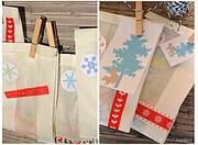 Adventskalender mit Tüten, Klebeband und Wäscheklammern + Freebie