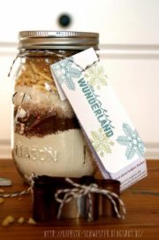 Geschenkidee - Backmischung im Ball Jar Glas