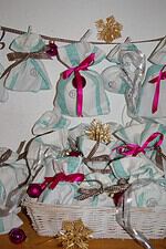 Adventskalender aus Bettwäsche 