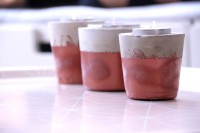 Teelichthalter/ Kerzenständer aus Zement