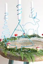 Adventskranz aus Draht