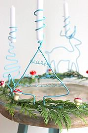 Adventskranz aus Draht