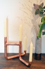 Vom Kupferrohr zum Kerzenständer