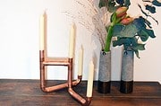 Vom Kupferrohr zum Kerzenständer