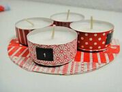 Süßer kleiner Mini-Adventskranz