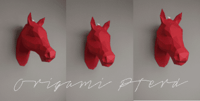 3D Origami Pferd + Giveaway