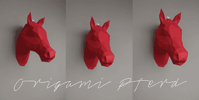 3D Origami Pferd + Giveaway