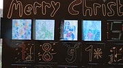 leuchtender Adventskalender fürs Fenster