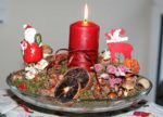 Adventskranz aus Wallnüssen basteln