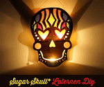 DIY Laterne Sugar Skull