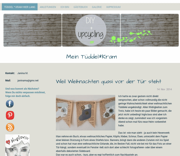 Tüddel * Kram hier lang