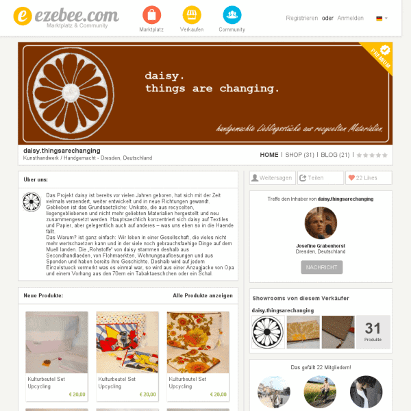 Daisy.thingsarechanging – Handgemachtes – Dresden, Deutschland auf ezebee.com