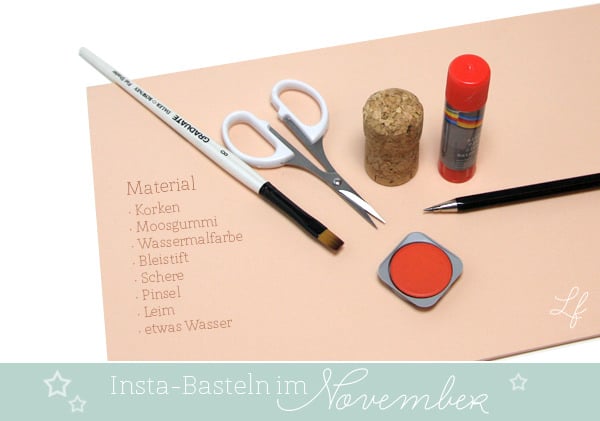 Insta-Basteln mit Lockerflocke im November