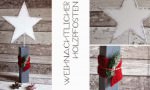 Weihnachtlicher Holzpfosten