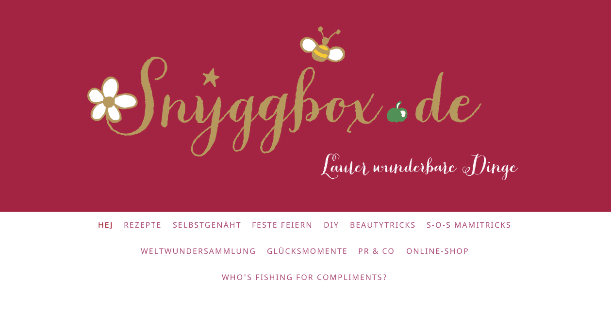Wunderbares einfach selber machen – Snyggbox – DIY – Handmade Blog – Schnelle Schnitte f. Mädchen und Mamis, einfache leckere Kinder-Rezepte, kreative Interior-Ideen